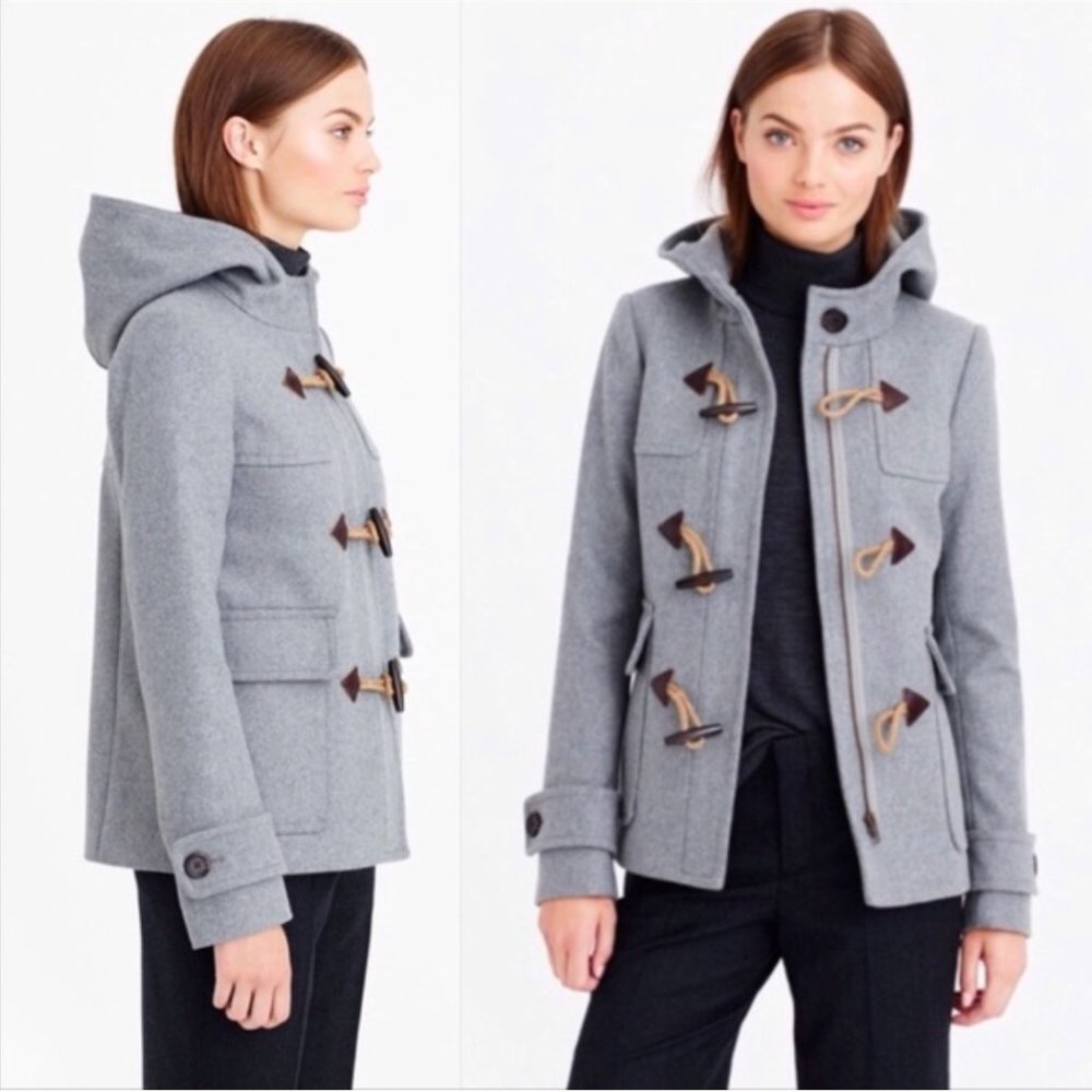 J.Crew Duffle Wool Coat Size 2